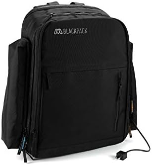 MOS Blackpack Grande, תרמיל נסיעות אלקטרוניקה עמיד עבור 17 מחשב נייד, טאבלט עם ניהול כבלים מובנה