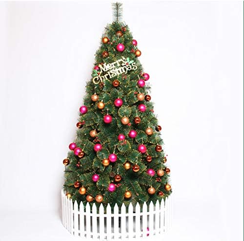 TOPYL 6.8ft עץ חג המולד לא מלא מלאכותי פרימיום צייר עץ אורן עץ מלא עם קישוט PENH PHNOM וקונוסים אורנים אדומים,