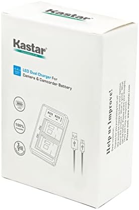 Kastar 2-Pack NP-180 Battery and LTD2 USB Charger Compatible with Minolta MN2K50NV - 2.7K Quad HD, MN4K25NV - 4K Ultra
