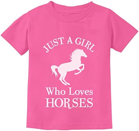 סוס מתנות רק ילדה שאוהב סוסים חולצה רכיבה על סוסים ילדים חולצות