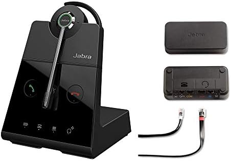 Jabra Engage 65 אוזניות סטריאו אלחוטיות עם 14201-20 קישור 20 מתאם EHS עבור Alcatel