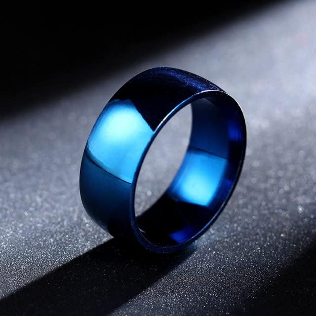 קולסו 8 ממ כחול טבעות לגברים ונשים אישית טבעת אישית טבעת חקוק טבעת-75821
