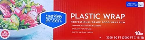 ברקלי ג ' נסן מקצועי פלסטיק לעטוף עם חותך שקופיות 3000 רגל איקס 18 סנטימטרים מזון שירות סרט