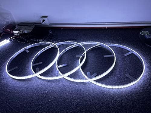 ערכת אורות הונד-4 יחידות 17.5 שורה כפולה לבן טהור מכוניות בהירות הוביל אורות גלגל שפת אור עד עבור משאית בקר מתג מחוץ