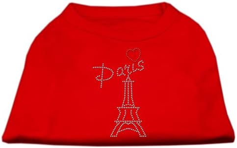 מוצרי חיות מחמד של מיראז 'פריז ריינסטון חולצות אדום XXL