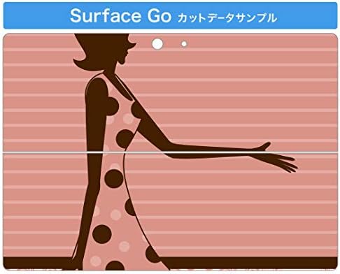 כיסוי מדבקות של Igsticker עבור Microsoft Surface Go/Go 2 אולטרה דק מגן מדבקת גוף עורות 000836 DAMASK GIRL GIRL