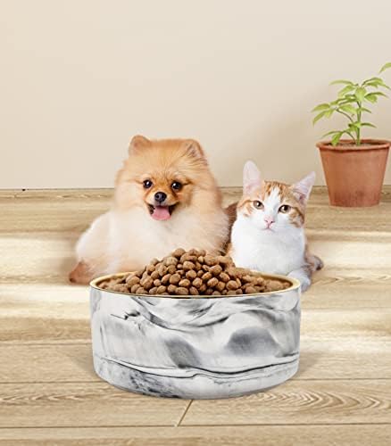 חמוד כלב קערות לכלבים קטנים, קרמיקה חתול מזון קערות עבור מזון ומים, החלקה מקורה חתול מנות חמוד חתלתול חיות מחמד האכלת