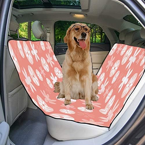 עיצוב מותאם אישית צבע סגנון פרחים חמוד הדפסת רכב מושב מכסה לכלבים עמיד למים החלקה עמיד רך לחיות מחמד רכב מושב כלב